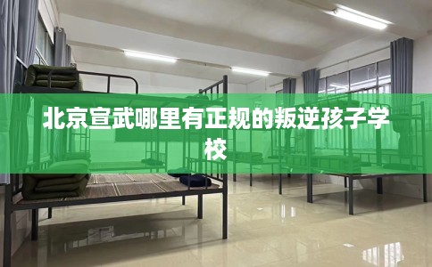 北京宣武哪里有正规的叛逆孩子学校