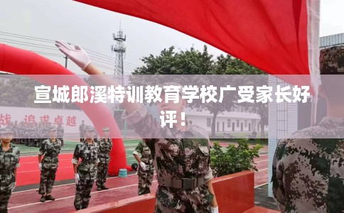 宣城郎溪特训教育学校广受家长好评！