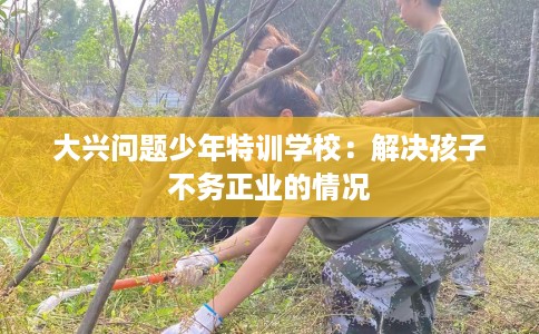 大兴问题少年特训学校：解决孩子不务正业的情况