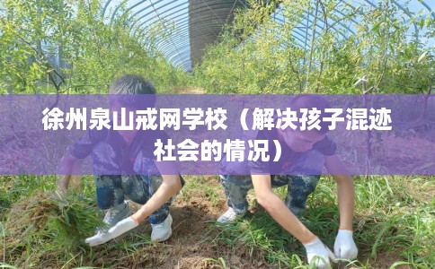 徐州泉山戒网学校（解决孩子混迹社会的情况）