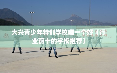 大兴青少年特训学校哪一个好（行业前十的学校推荐）