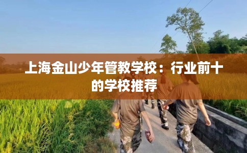 上海金山少年管教学校：行业前十的学校推荐