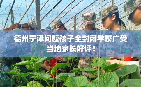 德州宁津问题孩子全封闭学校广受当地家长好评！