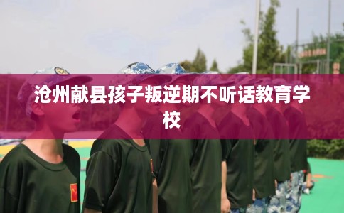 沧州献县孩子叛逆期不听话教育学校