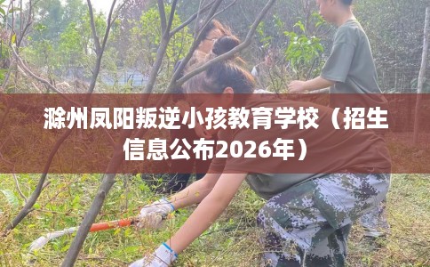 滁州凤阳叛逆小孩教育学校（招生信息公布2026年）