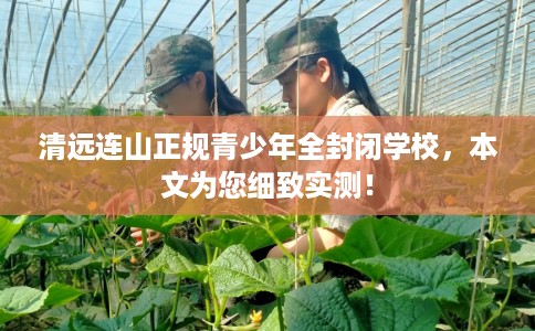 清远连山正规青少年全封闭学校，本文为您细致实测！