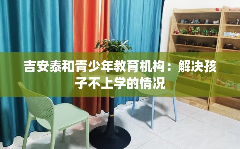 吉安泰和青少年教育机构：解决孩子不上学的情况