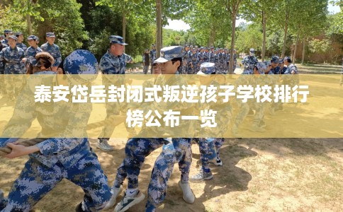 泰安岱岳封闭式叛逆孩子学校排行榜公布一览