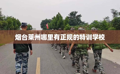 烟台莱州哪里有正规的特训学校