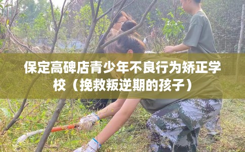 保定高碑店青少年不良行为矫正学校（挽救叛逆期的孩子）