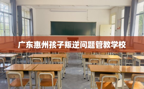 广东惠州孩子叛逆问题管教学校