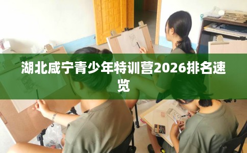 湖北咸宁青少年特训营2026排名速览