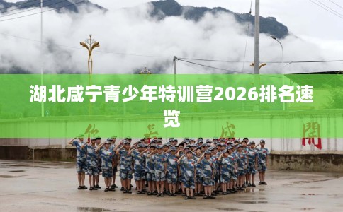 湖北咸宁青少年特训营2026排名速览