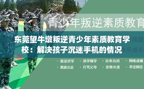 东莞望牛墩叛逆青少年素质教育学校：解决孩子沉迷手机的情况