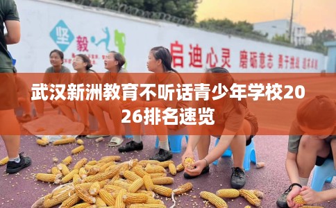 武汉新洲教育不听话青少年学校2026排名速览