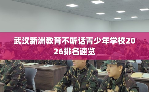 武汉新洲教育不听话青少年学校2026排名速览