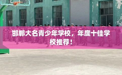 邯郸大名青少年学校，年度十佳学校推荐！