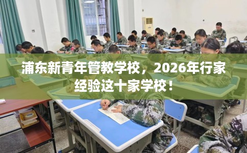 浦东新青年管教学校，2026年行家经验这十家学校！