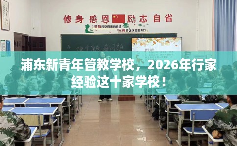 浦东新青年管教学校，2026年行家经验这十家学校！