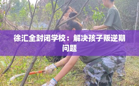 徐汇全封闭学校：解决孩子叛逆期问题
