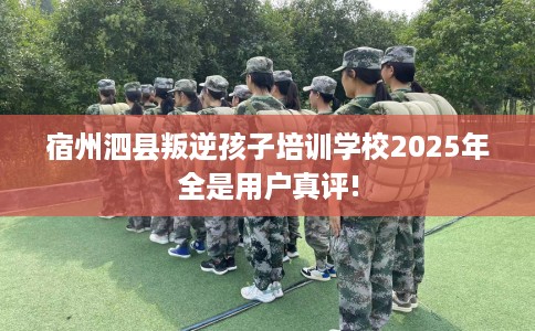 宿州泗县叛逆孩子培训学校2025年全是用户真评!