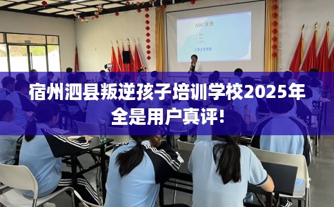 宿州泗县叛逆孩子培训学校2025年全是用户真评!