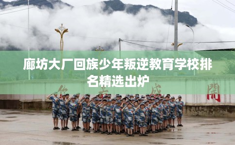 廊坊大厂回族少年叛逆教育学校排名精选出炉