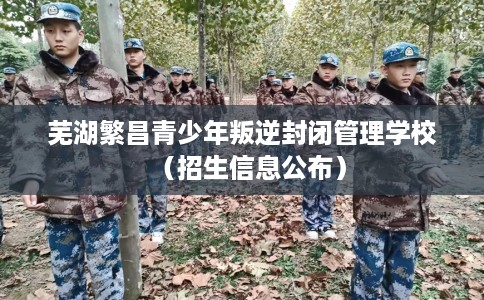 芜湖繁昌青少年叛逆封闭管理学校(招生信息公布) 芜湖繁昌青少年叛逆封闭管理学校(招生信息公布)