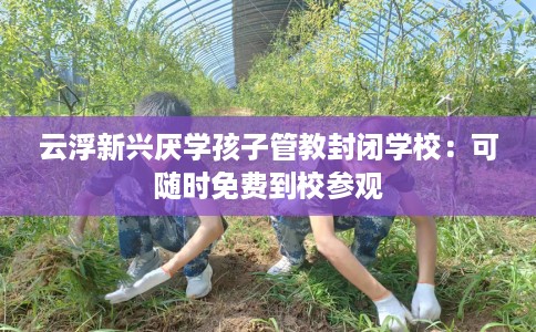 云浮新兴厌学孩子管教封闭学校：可随时免费到校参观