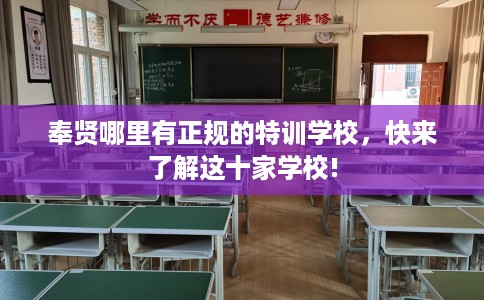 奉贤哪里有正规的特训学校，快来了解这十家学校!