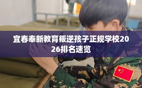 宜春奉新教育叛逆孩子正规学校2026排名速览