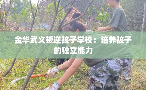 金华武义叛逆孩子学校：培养孩子的独立能力