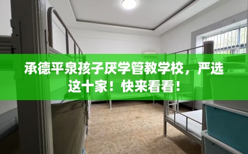 承德平泉孩子厌学管教学校，严选这十家！快来看看！