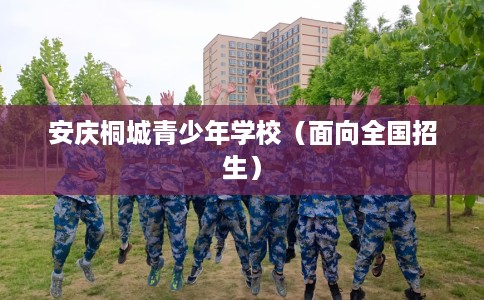 安庆桐城青少年学校（面向全国招生）