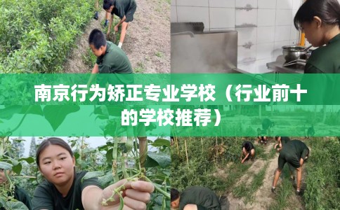 南京行为矫正专业学校（行业前十的学校推荐）