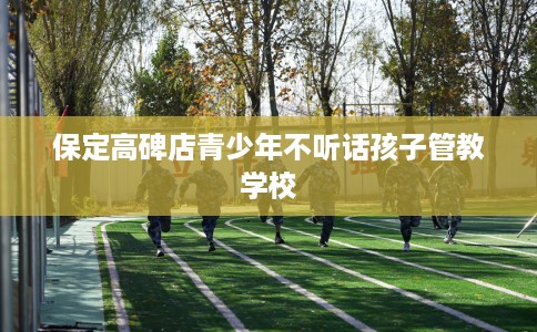 保定高碑店青少年不听话孩子管教学校