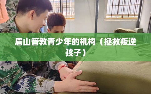 眉山管教青少年的机构（拯救叛逆孩子）