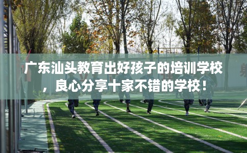 广东汕头教育出好孩子的培训学校，良心分享十家不错的学校！
