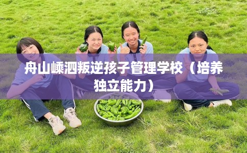 舟山嵊泗叛逆孩子管理学校（培养独立能力）