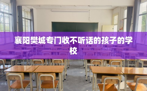 襄阳樊城专门收不听话的孩子的学校