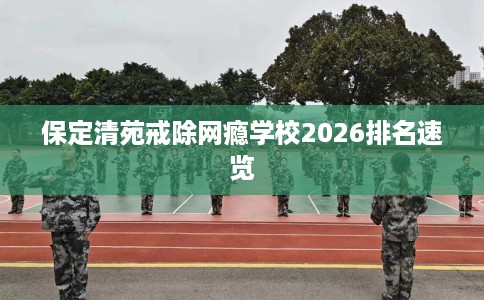 保定清苑戒除网瘾学校2026排名速览