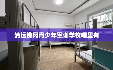 清远佛冈青少年军训学校哪里有