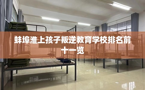 蚌埠淮上孩子叛逆教育学校排名前十一览