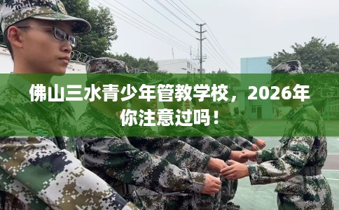 佛山三水青少年管教学校，2026年你注意过吗！