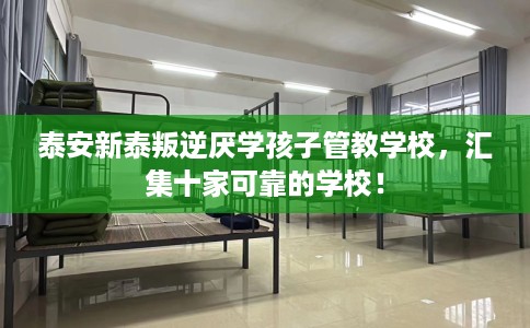 泰安新泰叛逆厌学孩子管教学校，汇集十家可靠的学校！