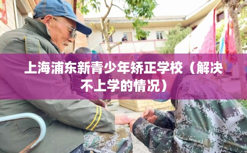 上海浦东新青少年矫正学校（解决不上学的情况）