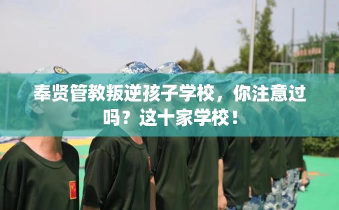 奉贤管教叛逆孩子学校，你注意过吗？这十家学校！