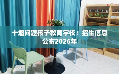 十堰问题孩子教育学校：招生信息公布2026年
