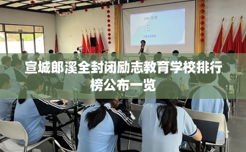 宣城郎溪全封闭励志教育学校排行榜公布一览