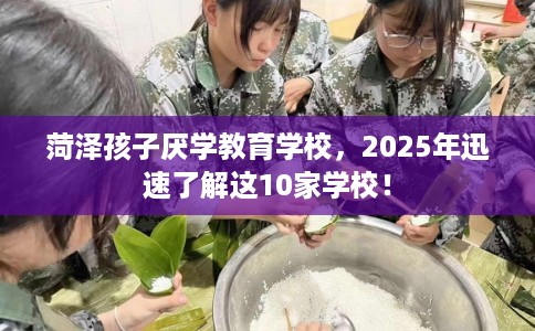 菏泽孩子厌学教育学校，2025年迅速了解这10家学校！